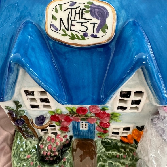 BLUESKY CLAYWORKS “THE NEST”TEALIGHT HOLDER HOUSE,BIRDS, FLOWERS GARDEN NEW - Picture 3 of 11